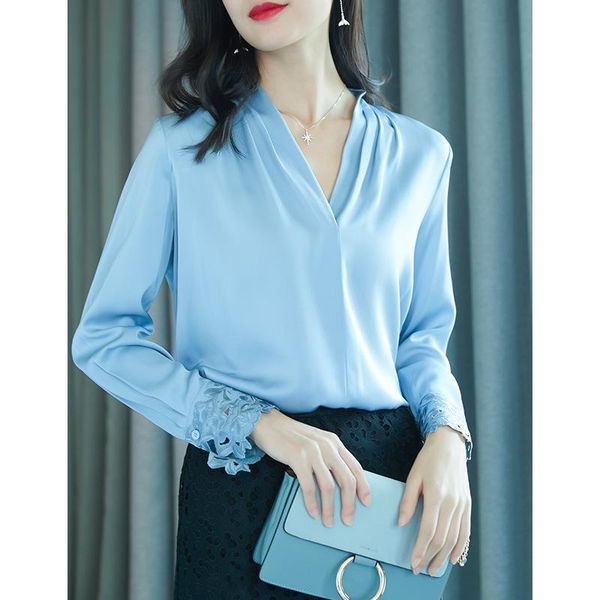 women's blouses & shirts real pure silk blouse women clothes 2021 spring summer white shirt korean vintage elegant womens and zt2316
women's blouses & shirts real pure silk blouse women clothes 2021 spring summer white shirt korean vintage elegant womens and zt2316