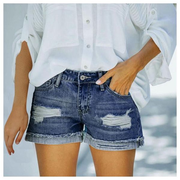 women's shorts denim ripped hem shorts, jeans, high-waist tight-fitting slim, White;black
women's shorts denim ripped hem shorts, jeans, high-waist tight-fitting slim, White;black