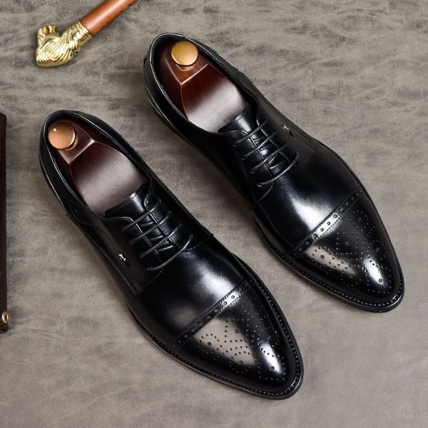 lacing genuine leather formal shoes for men wedding brogue british oxford dress shoe black wine red pointed toe men italian shoe
lacing genuine leather formal shoes for men wedding brogue british oxford dress shoe black wine red pointed toe men italian shoe