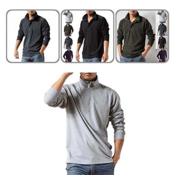 men's casual shirts breathable classic zipper neck long sleeve autumn shirt thick men all-match for party, White;black
men's casual shirts breathable classic zipper neck long sleeve autumn shirt thick men all-match for party, White;black