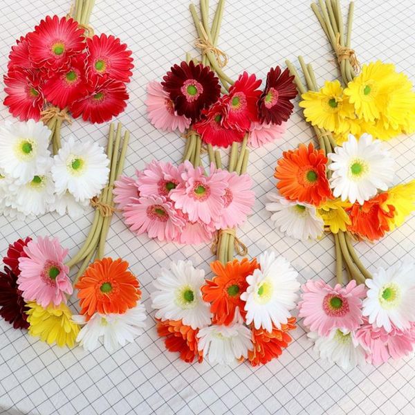 decorative flowers & wreaths 6pcs/a lot real touch pu artificial daisy gerbera bunch bouquet arrangements for home holiday bridal
decorative flowers & wreaths 6pcs/a lot real touch pu artificial daisy gerbera bunch bouquet arrangements for home holiday bridal