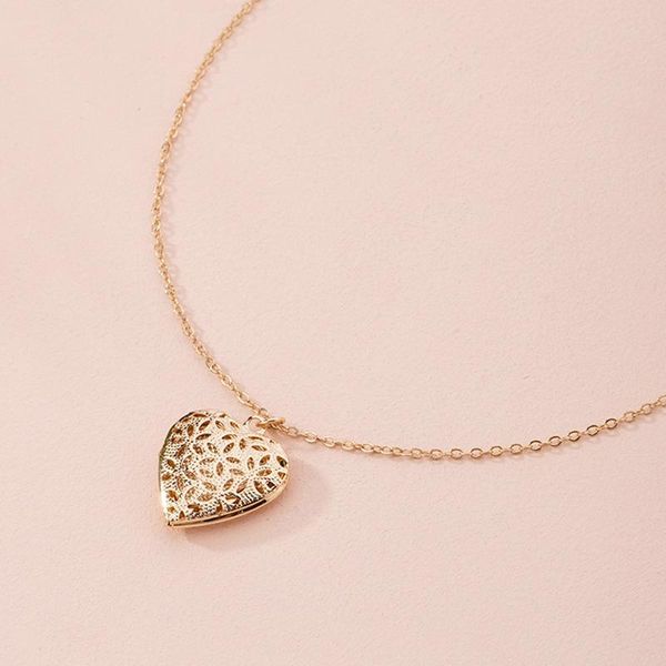 pendant necklaces romantic simple heart-shaped necklace charmingfemale gold color clavicle chain fashion party jewelry gift, Silver
pendant necklaces romantic simple heart-shaped necklace charmingfemale gold color clavicle chain fashion party jewelry gift, Silver