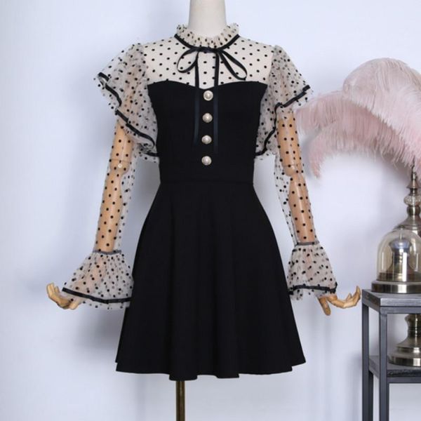 casual dresses hollow out lace women black mini dress lady woman's ruffles, Black;gray
casual dresses hollow out lace women black mini dress lady woman's ruffles, Black;gray