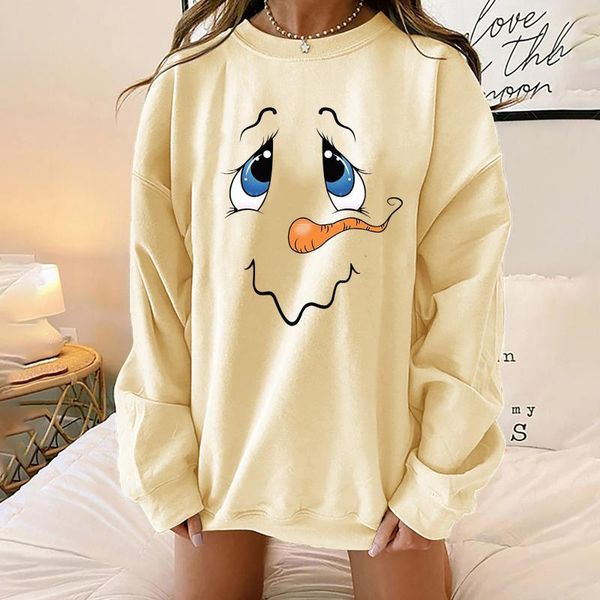 women's hoodies & sweatshirts winter autumn snowman print round neck long sleeved christmas sweatshirt fashion casual loose pullovers, Black
women's hoodies & sweatshirts winter autumn snowman print round neck long sleeved christmas sweatshirt fashion casual loose pullovers, Black