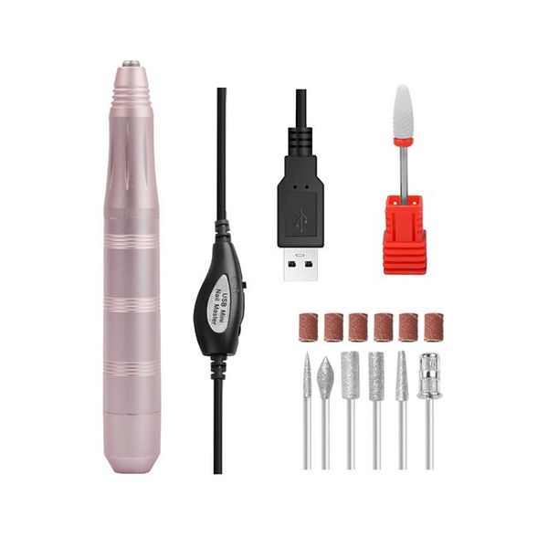 nail drill pen portable pocket usb set manicure machine 18000rpm multifunction art equipment, Silver
nail drill pen portable pocket usb set manicure machine 18000rpm multifunction art equipment, Silver