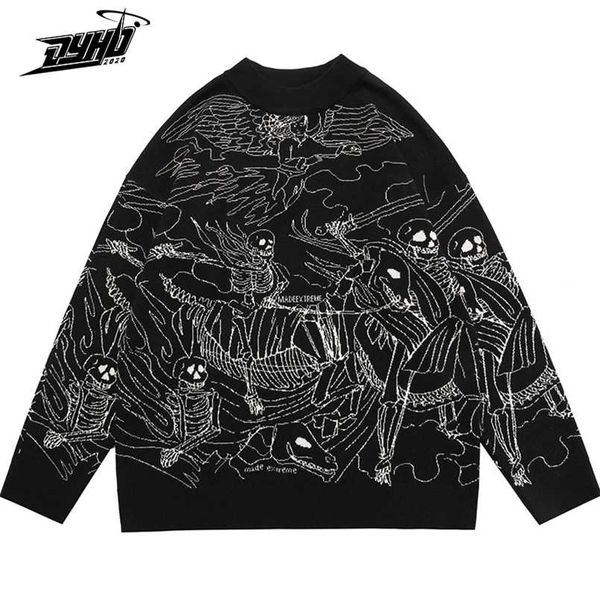 vintage knitted sweater harajuku ukiyo-e style skull graffiti pullover autumn streetwear sweater men women cotton knitwear 211006, White;black
vintage knitted sweater harajuku ukiyo-e style skull graffiti pullover autumn streetwear sweater men women cotton knitwear 211006, White;black