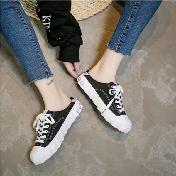 slippers 2021 women sandals summer shoes flat half canvas sneakers flip flops mule woman's size 35-40, Black
slippers 2021 women sandals summer shoes flat half canvas sneakers flip flops mule woman's size 35-40, Black