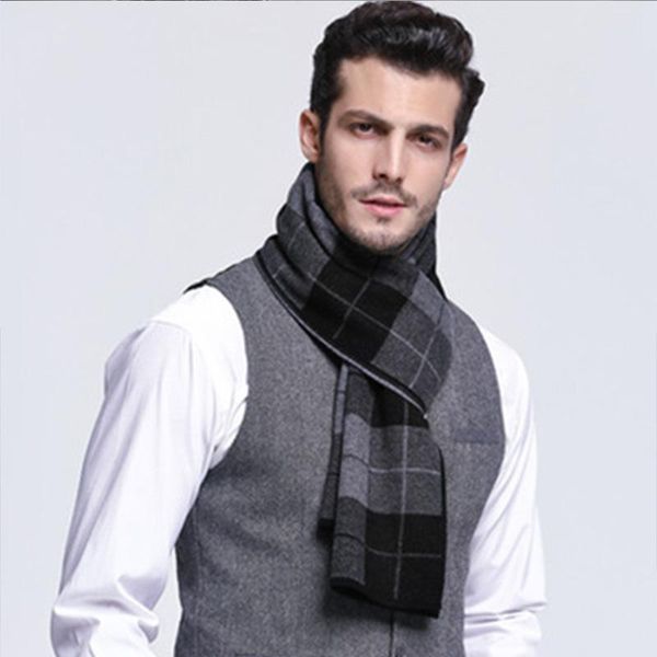 scarves high-end men's scarf gentleman series autumn and winter thick business gift wholesale plaid british wind, Blue;gray
scarves high-end men's scarf gentleman series autumn and winter thick business gift wholesale plaid british wind, Blue;gray