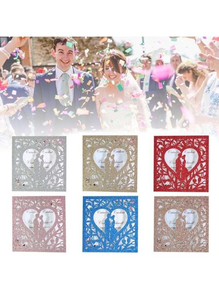 greeting cards 20pcs/set wedding invitations glitter hollow card invite envelopes bridal shower engagement party supplies
greeting cards 20pcs/set wedding invitations glitter hollow card invite envelopes bridal shower engagement party supplies