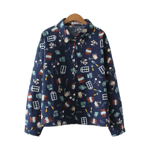 merry pretty women cartoon print summer blouse shirts long sleeve turndown collar casual for ladies blasus shirt 210526, White
merry pretty women cartoon print summer blouse shirts long sleeve turndown collar casual for ladies blasus shirt 210526, White