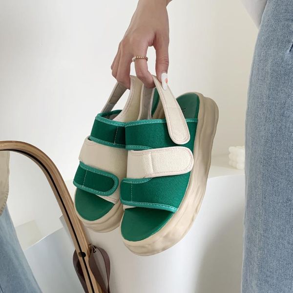 dress shoes 2021 summer sandals woman adjustable hook loop beach women fashion round toe green house sandal female platform, Black
dress shoes 2021 summer sandals woman adjustable hook loop beach women fashion round toe green house sandal female platform, Black