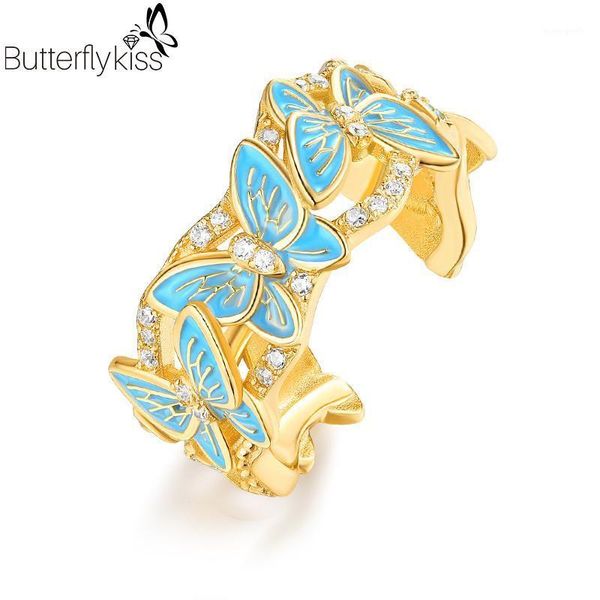 cluster rings bk butterfly finger for women real 925 sterling silver zircon gem open adjust engagement wedding party ring fine jewelry1, Golden;silver
cluster rings bk butterfly finger for women real 925 sterling silver zircon gem open adjust engagement wedding party ring fine jewelry1, Golden;silver
