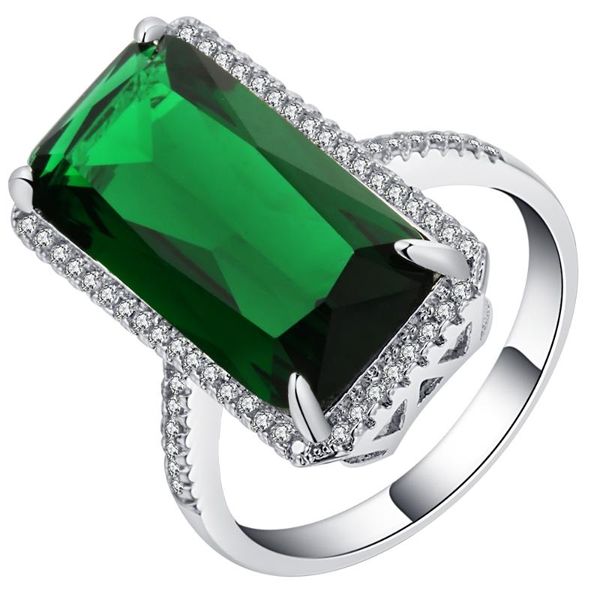 wedding rings hainon big square green cubic zircon ring luxury silver color filled vintage promise engagement for women, Slivery;golden
wedding rings hainon big square green cubic zircon ring luxury silver color filled vintage promise engagement for women, Slivery;golden