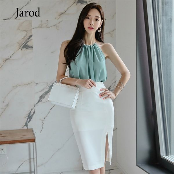summer halter chiffon vest bodycon midi white skirt two piece sets party suit dress 210519
summer halter chiffon vest bodycon midi white skirt two piece sets party suit dress 210519