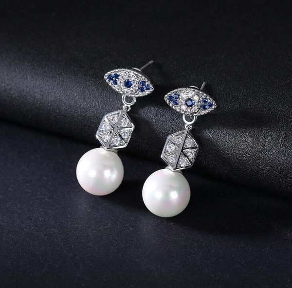 dangle & chandelier blue rhinestone lucky eye-shape circle drop earrings pearl elegant women high-end geometry classic eardrop, Silver
dangle & chandelier blue rhinestone lucky eye-shape circle drop earrings pearl elegant women high-end geometry classic eardrop, Silver