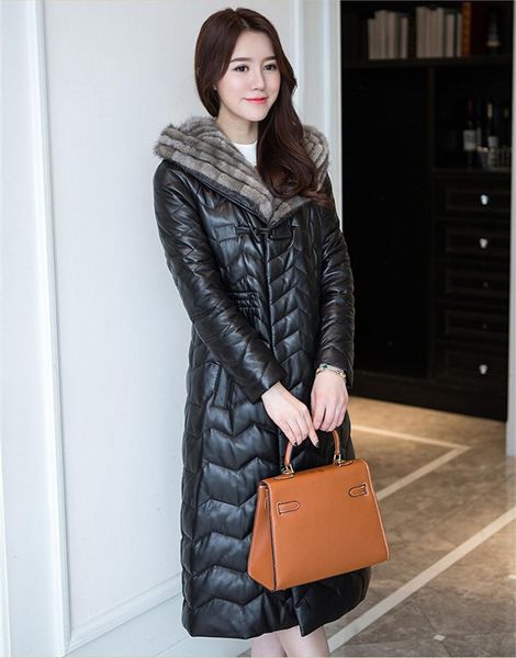 women's leather & faux 2021 real sheepskin coat female genuine jacket collar hooded down jackets jaqueta couro wxf266, Black
women's leather & faux 2021 real sheepskin coat female genuine jacket collar hooded down jackets jaqueta couro wxf266, Black