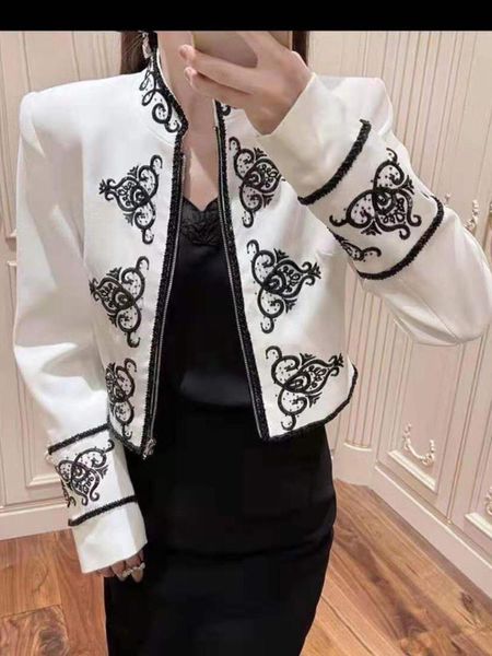women's jackets net red 2021 fall retro chinese style sequins embroidered embroidery stand collar jacket suit short top, Black;brown
women's jackets net red 2021 fall retro chinese style sequins embroidered embroidery stand collar jacket suit short top, Black;brown