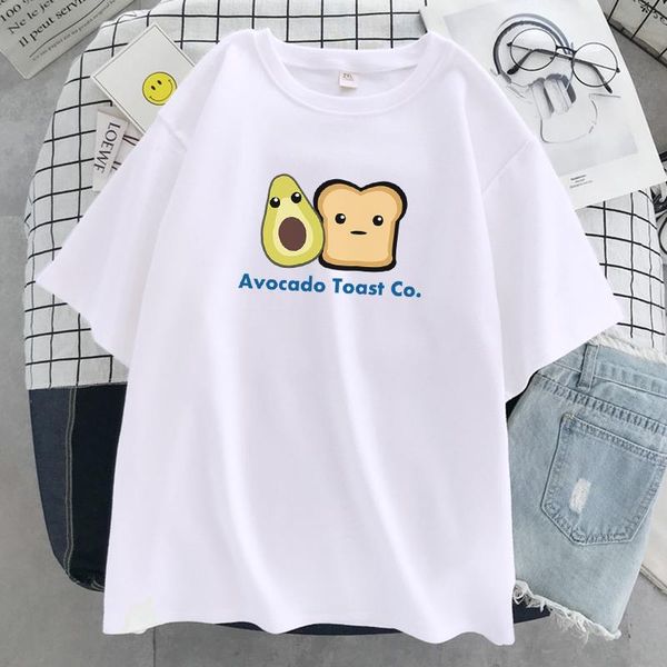 avocado toast co kawaii printing tshirts women's o-neck casual loose soft streetwear 2021 summer vogue tshirt women t-shirt, White
avocado toast co kawaii printing tshirts women's o-neck casual loose soft streetwear 2021 summer vogue tshirt women t-shirt, White