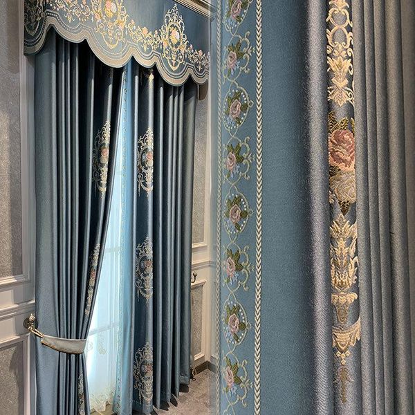 curtain & drapes high-end european-style jacquard curtains seamless stitching bedroom and living room blackout high precision
curtain & drapes high-end european-style jacquard curtains seamless stitching bedroom and living room blackout high precision