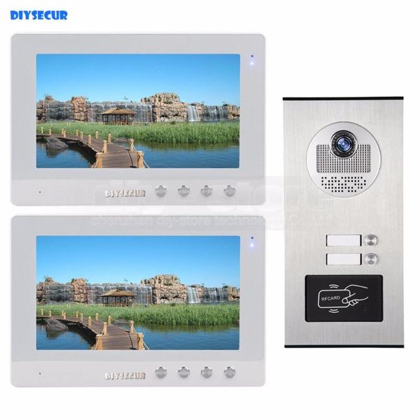 10" apartment video intercom doorbell door phone system ir camera build-in rfid reader for 2 families phones
10" apartment video intercom doorbell door phone system ir camera build-in rfid reader for 2 families phones