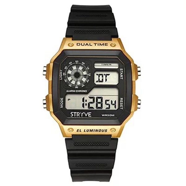 wristwatches stryve brand digital led outdoor sports men's watch waterproof alarm clock timing multifunctional electronic, Slivery;brown
wristwatches stryve brand digital led outdoor sports men's watch waterproof alarm clock timing multifunctional electronic, Slivery;brown