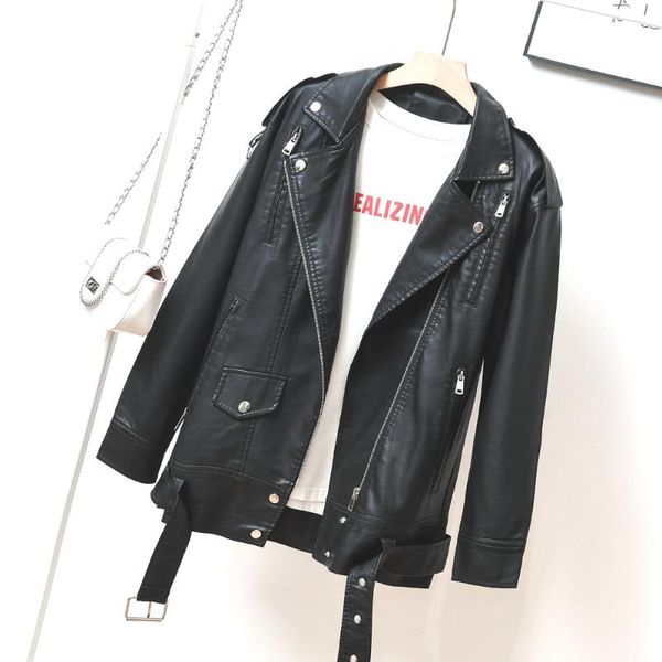 women's leather & faux women coat spring autumn female long sleeve pu black zipper jacket ladies punk biker moto outerwear a76
women's leather & faux women coat spring autumn female long sleeve pu black zipper jacket ladies punk biker moto outerwear a76