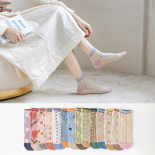 summer thin medium tube women's korean fashion flower breathable lovely girl cotton socks, Black;white
summer thin medium tube women's korean fashion flower breathable lovely girl cotton socks, Black;white