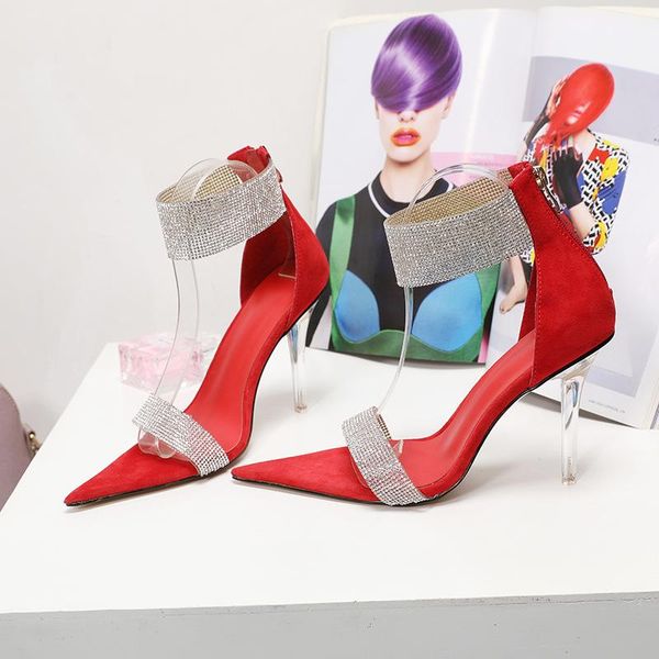 dress shoes real leather fashion crysal shiny peep toe women sandals roman clear heel nigthclub high heels glitter rhinestones, Black
dress shoes real leather fashion crysal shiny peep toe women sandals roman clear heel nigthclub high heels glitter rhinestones, Black