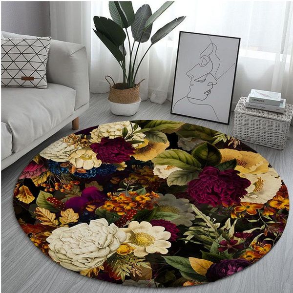 carpets plant rose flower printed carpet home decoration round living room bedroom floor mats non-slip rugs
carpets plant rose flower printed carpet home decoration round living room bedroom floor mats non-slip rugs