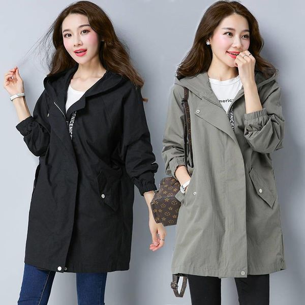 women's trench coats large size clothing spring and autumn plus sister slimming mid-length coat, Tan;black
women's trench coats large size clothing spring and autumn plus sister slimming mid-length coat, Tan;black