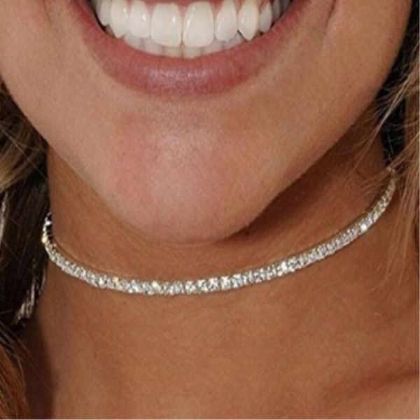 crystal zircon choker necklaces for women rhinestone tennis necklace collares chain gothic jewelry bijoux chokers, Golden;silver
crystal zircon choker necklaces for women rhinestone tennis necklace collares chain gothic jewelry bijoux chokers, Golden;silver