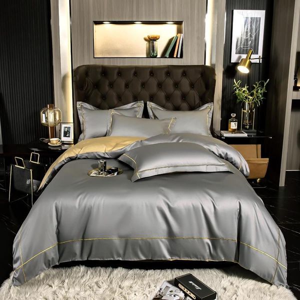 bedding sets dark gray duvet cover king egyptian cotton 4pcs set(1duvet 1bed sheet 2pillow shams)simple solid easy care
bedding sets dark gray duvet cover king egyptian cotton 4pcs set(1duvet 1bed sheet 2pillow shams)simple solid easy care