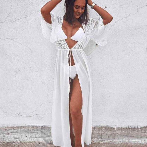 bikini cover up solid hollow out beach dress summer chiffon swimwear women long sleeve bathing suit swimsuit tunic women's, White;black
bikini cover up solid hollow out beach dress summer chiffon swimwear women long sleeve bathing suit swimsuit tunic women's, White;black