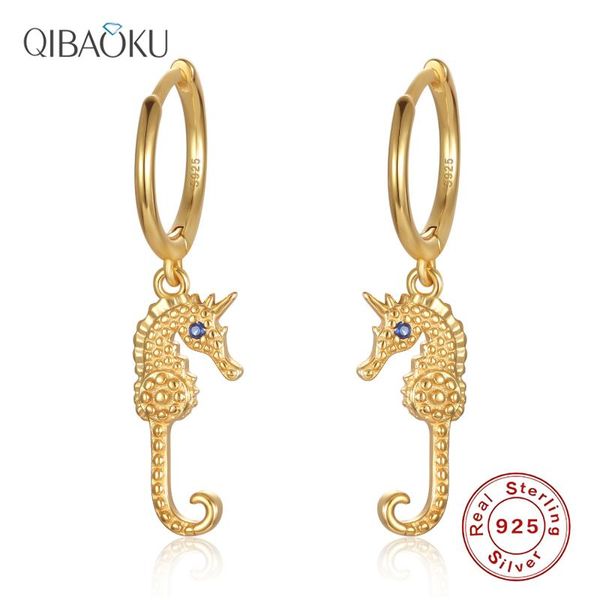 hoop & huggie s925 sterling silver earrings mini hippocampus for women cute horse animal circle fine jewelri, Golden;silver
hoop & huggie s925 sterling silver earrings mini hippocampus for women cute horse animal circle fine jewelri, Golden;silver