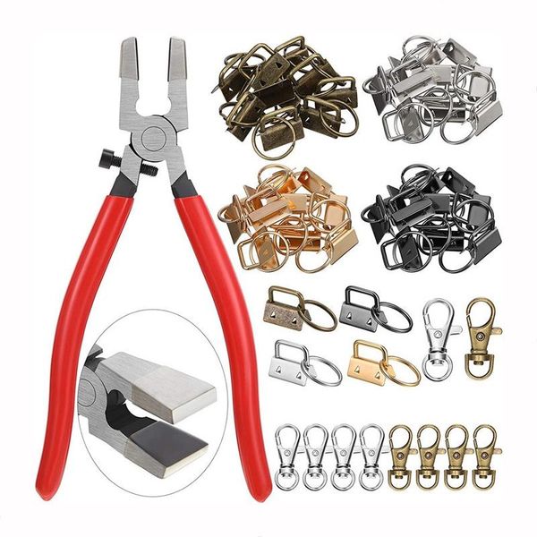 keychains 4 colors key fob hardware wristlet 1 inch with pliers and 16 pieces swivel snap hooks sets, Silver
keychains 4 colors key fob hardware wristlet 1 inch with pliers and 16 pieces swivel snap hooks sets, Silver