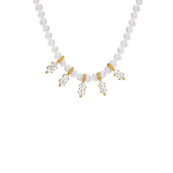 high-grade stone drop pendant vintage natural pearl short necklace elegant necklace female, Silver
high-grade stone drop pendant vintage natural pearl short necklace elegant necklace female, Silver
