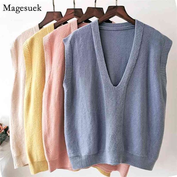 fashion solid color v-neck sweater vest women loose sleeveless simple office lady knitted female spring 11984 210512, White;black
fashion solid color v-neck sweater vest women loose sleeveless simple office lady knitted female spring 11984 210512, White;black
