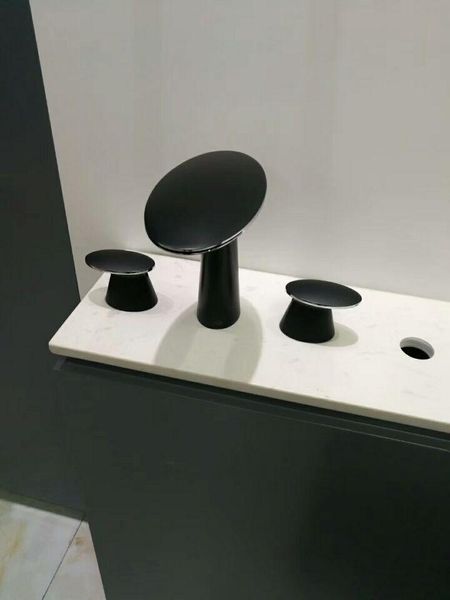 bathroom sink faucets black color 3 holes widespread 8" oval handles waterfall lavatory faucet mixer tap deck mounted
bathroom sink faucets black color 3 holes widespread 8" oval handles waterfall lavatory faucet mixer tap deck mounted
