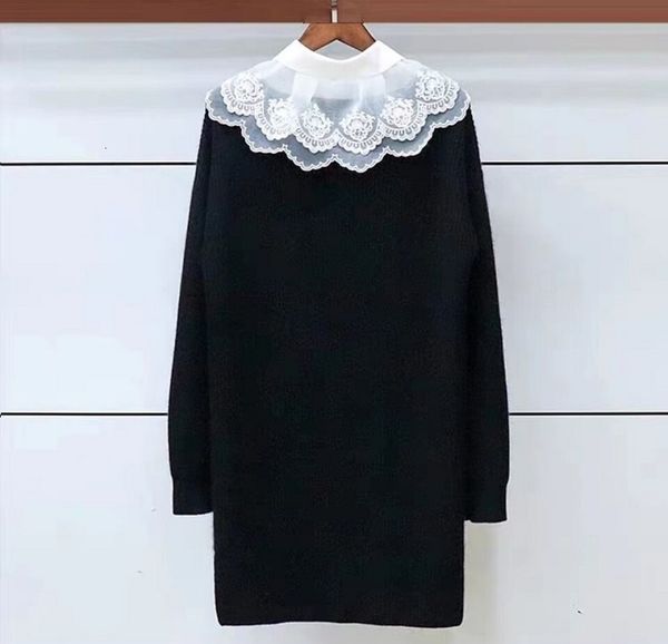 capris knitted 2021 spring autumn style women white lace embroidery patchwork long sleeve casual black sweater, Black;gray
capris knitted 2021 spring autumn style women white lace embroidery patchwork long sleeve casual black sweater, Black;gray