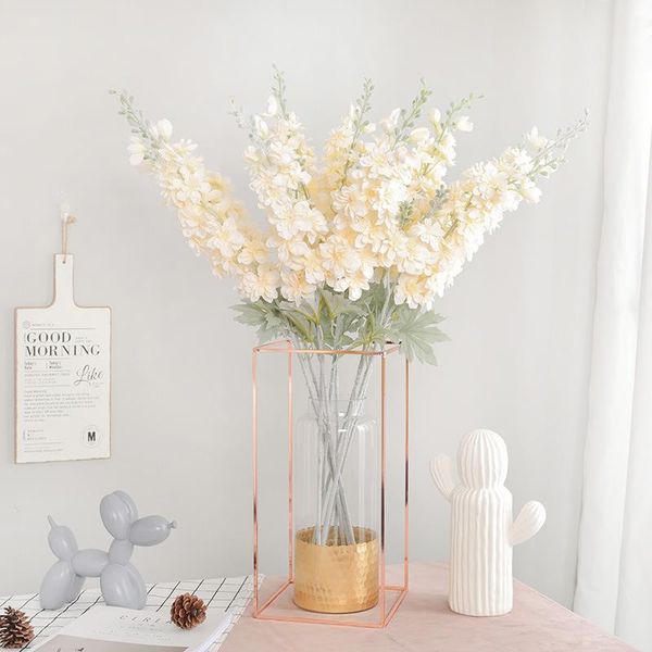 decorative flowers & wreaths delphinium flower branch flores silk artificial for wedding decoration fake home vase accessories
decorative flowers & wreaths delphinium flower branch flores silk artificial for wedding decoration fake home vase accessories