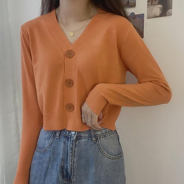 women's knits & tees v-neck knitted cardigan coat spring 2021 lazy wind sweater loose slimming long sleeves short top, White
women's knits & tees v-neck knitted cardigan coat spring 2021 lazy wind sweater loose slimming long sleeves short top, White