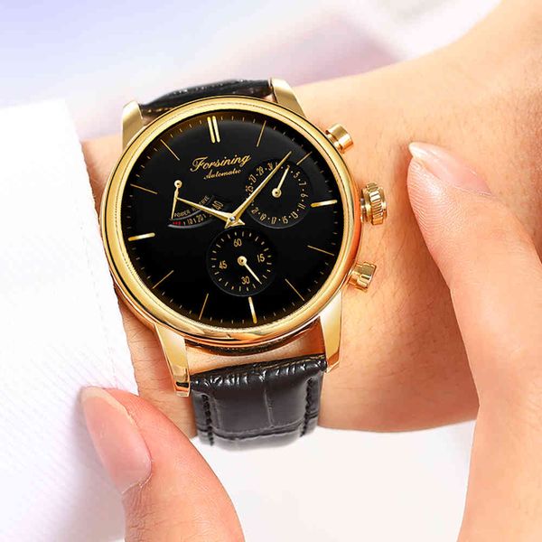 furnishing luxury fire automatic mechanical watch unique design leather for men, Slivery;brown
furnishing luxury fire automatic mechanical watch unique design leather for men, Slivery;brown