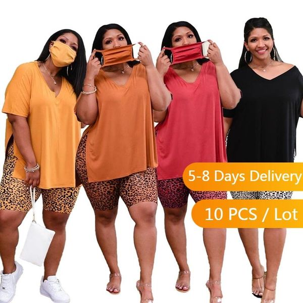 women's tracksuits wholesale items summer oversized casual two piece set women t shirt and leopard print shorts lounge wear plus size s, Gray
women's tracksuits wholesale items summer oversized casual two piece set women t shirt and leopard print shorts lounge wear plus size s, Gray