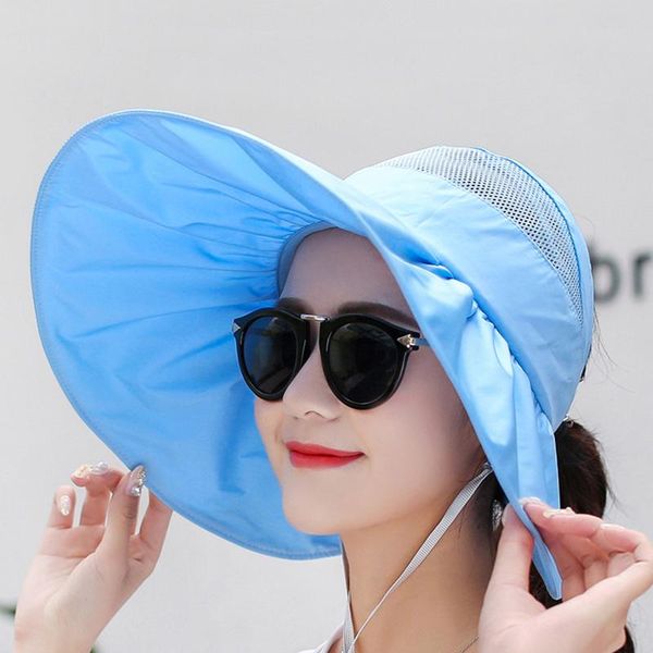 wide brim hats 9 colors dual-use foldable large visors cap summer sun protection baseball travel outdoor shopping, Blue;gray
wide brim hats 9 colors dual-use foldable large visors cap summer sun protection baseball travel outdoor shopping, Blue;gray