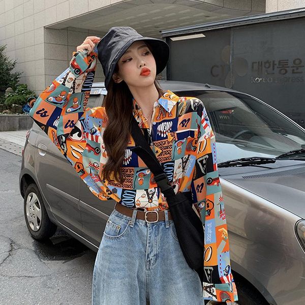 autumn chiffon retro port style printed loose shirt blouse long sleeve women's blouses & shirts, White
autumn chiffon retro port style printed loose shirt blouse long sleeve women's blouses & shirts, White
