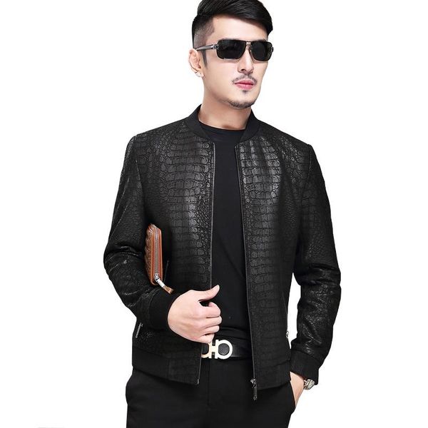 men genuine leather jacket short real sheepskin coat casual mens jackets spring chaqueta cuero hombre, Black
men genuine leather jacket short real sheepskin coat casual mens jackets spring chaqueta cuero hombre, Black