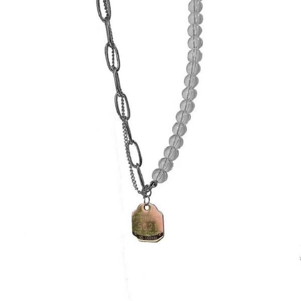 pendant necklaces potcet women's stainless steel square brand letter titanium necklace geometric fashion hip hop party jewelry, Silver
pendant necklaces potcet women's stainless steel square brand letter titanium necklace geometric fashion hip hop party jewelry, Silver