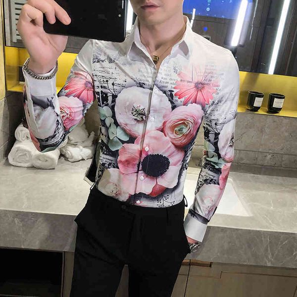 men's casual shirts british fashionable floral for clothing fall long sleeve white thin prom club adjustment 3xl dv5i, White;black
men's casual shirts british fashionable floral for clothing fall long sleeve white thin prom club adjustment 3xl dv5i, White;black