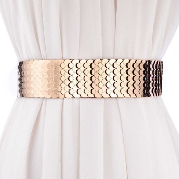 fashion womens girdle wide belt metal fish scale elastic belt elastic belt female girls gift accessories wedding jewelry p0817, Black;brown
fashion womens girdle wide belt metal fish scale elastic belt elastic belt female girls gift accessories wedding jewelry p0817, Black;brown