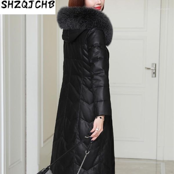 natural sheepskin coat female fur collar hooded winter genuine leather jacket women 90% white duck down jackets fe women's & faux, Black
natural sheepskin coat female fur collar hooded winter genuine leather jacket women 90% white duck down jackets fe women's & faux, Black